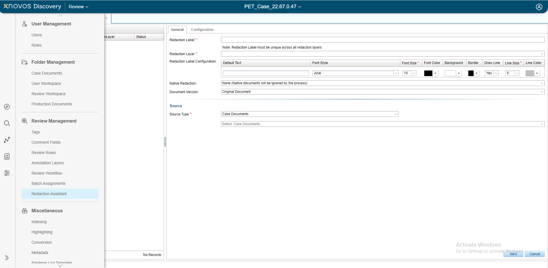 screenshot of Knovos Discovery